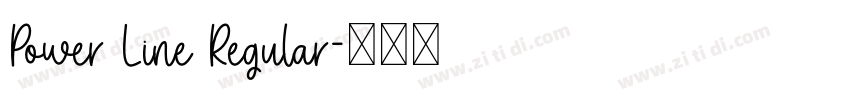 Power Line Regular字体转换 Power Line Regular字体转换